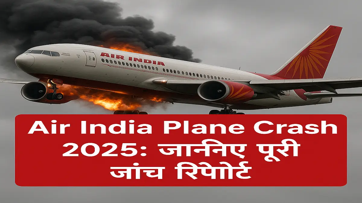 Air India Plane Crash Report 2025