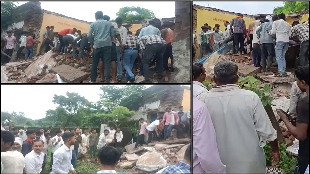 School Roof Collapse Rajasthan